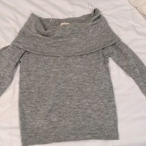 Gray sweater, Sophie Rue, XS, like new, off the shoulders